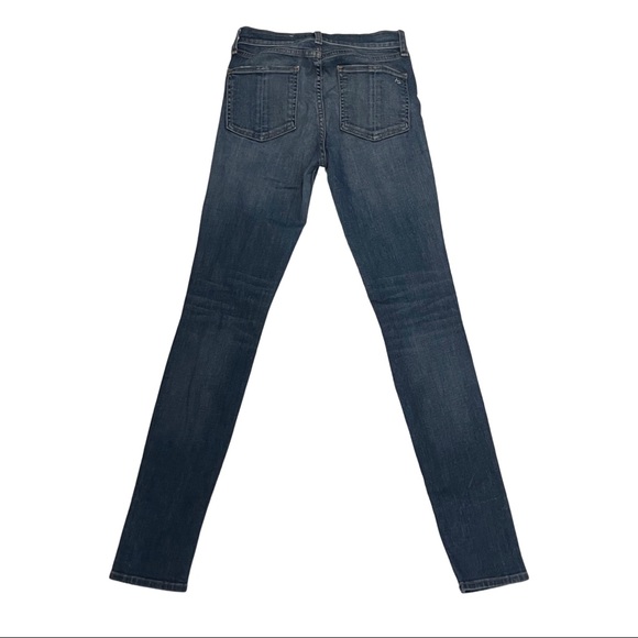 Rag & Bone Blue High-Rise Skinny Jeans Size 24 - Picture 4 of 9